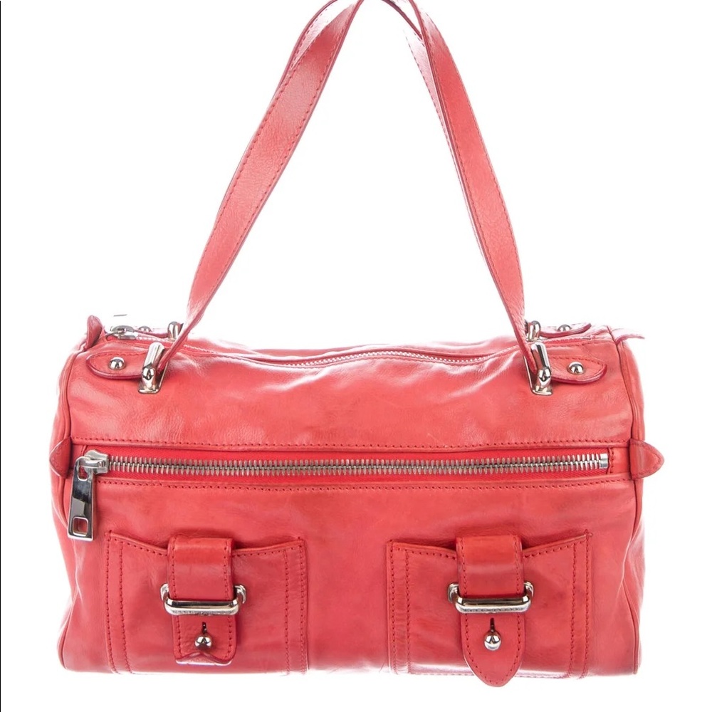 Marc Jacobs Two-Way Leather Zip Boston Bag